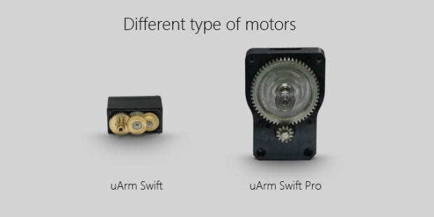 uArm Swift Pro使用モータ
